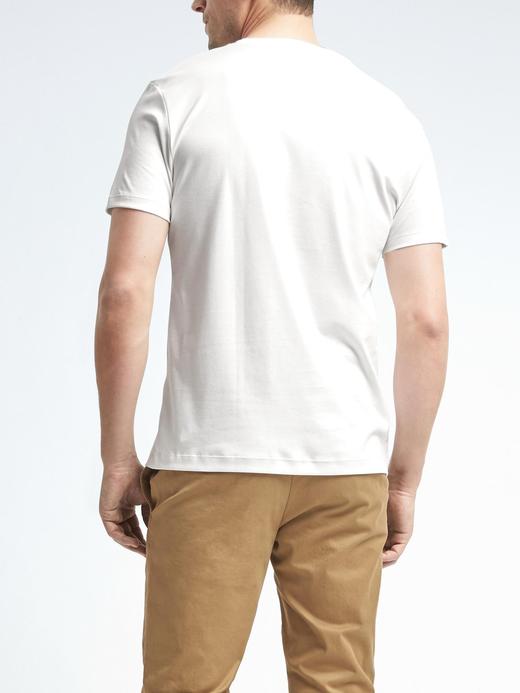 Erkek Beyaz Luxury Touch T-Shirt