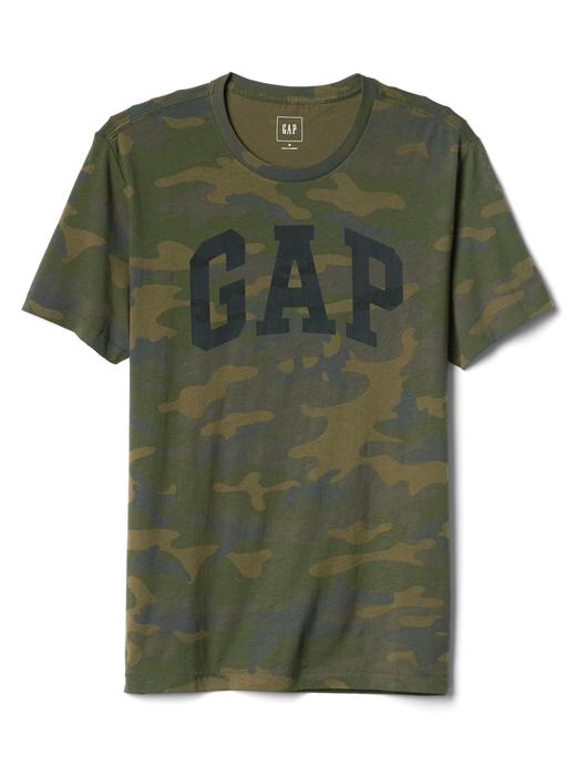 Erkek kamuflaj Gap Logo Kamuflaj T-Shirt