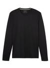 Erkek Siyah Luxury-Touch Sıfır Yaka T-Shirt
