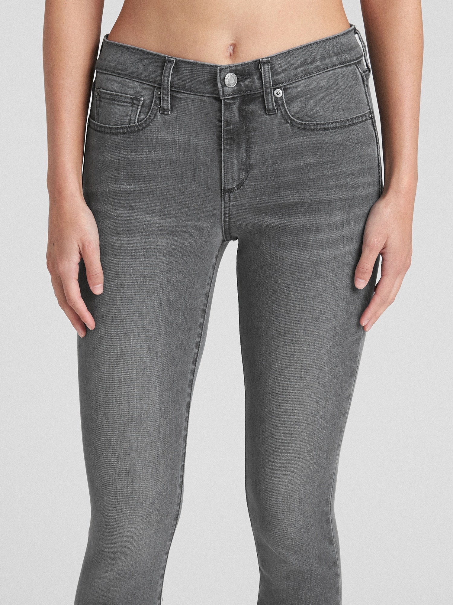 Gap Soft Wear Orta Belli True Skinny Jean Pantolon. 3