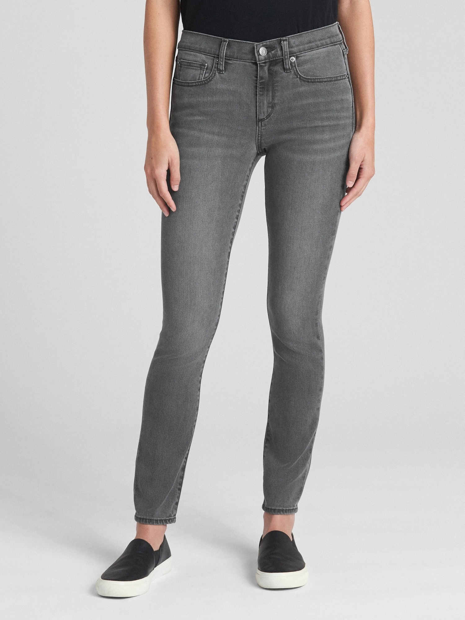 Gap Soft Wear Orta Belli True Skinny Jean Pantolon. 1