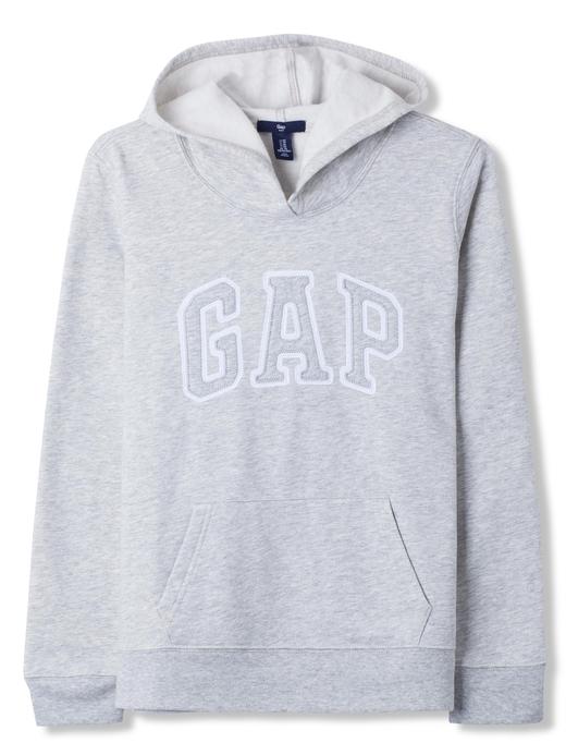 Kadın gri Gap Logo Kapüşonlu Sweatshirt