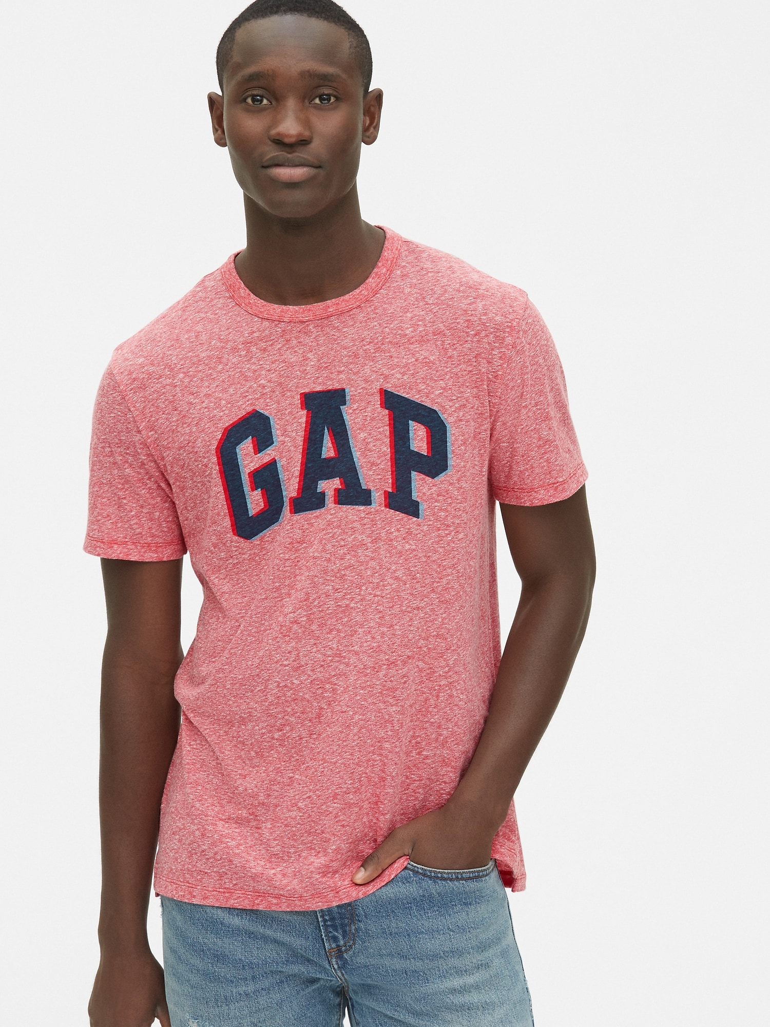 Açık Kırmızı Gap Logo 3D T-Shirt 310894035 | GAP