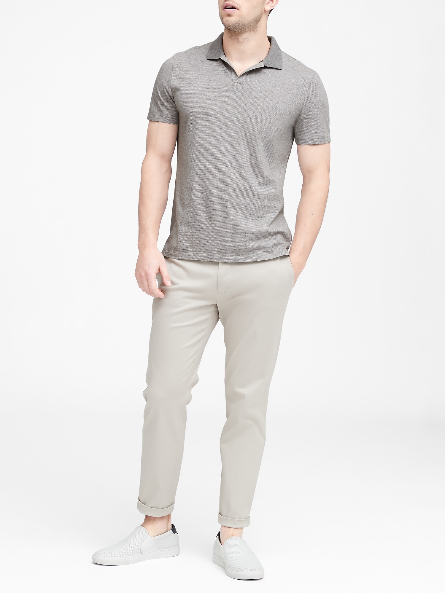 Gap Luxury-Touch Polo T-shirt. 2