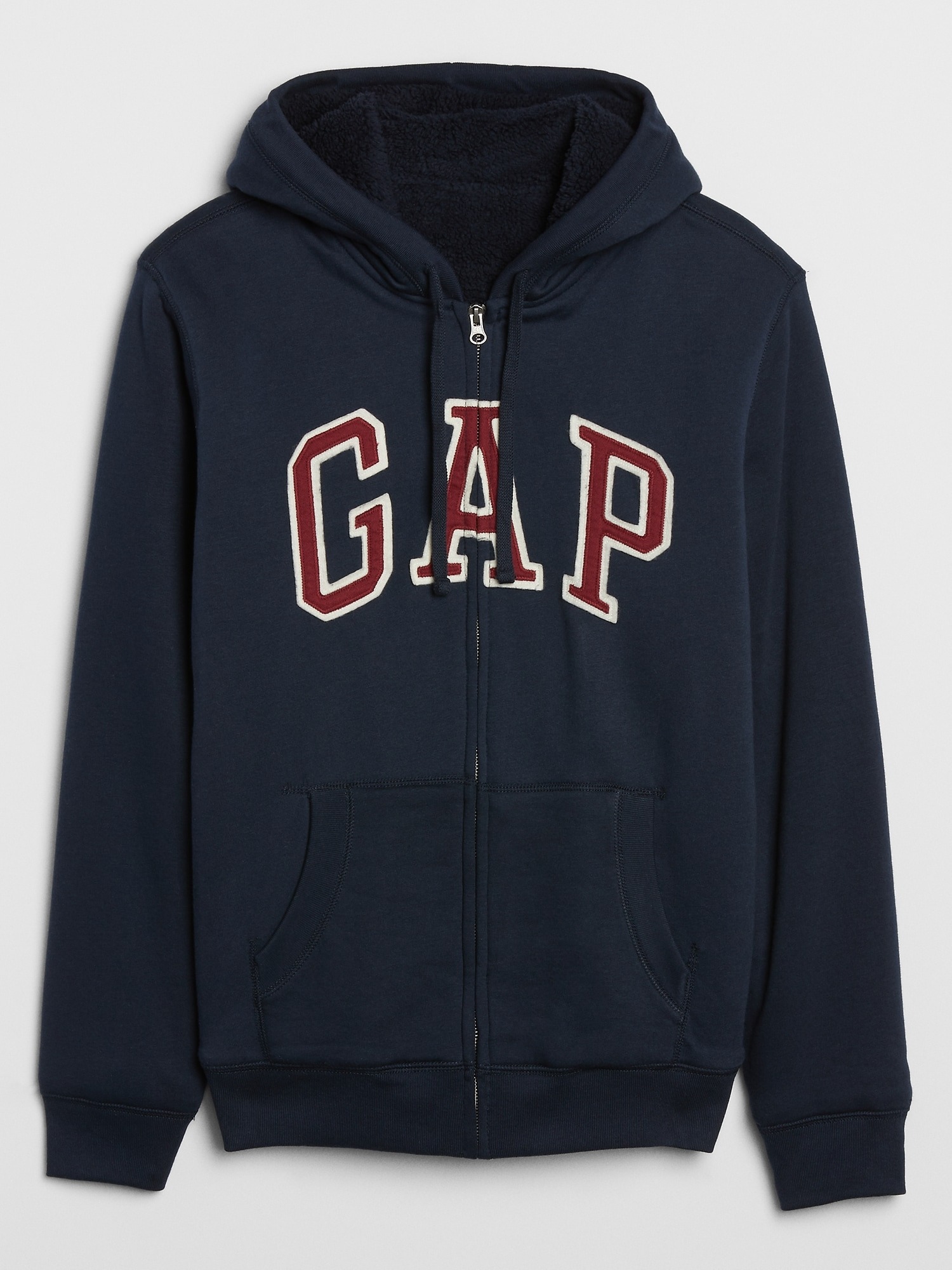 Gap Gap Logo Sherpa Kapüşonlu Sweatshirt. 1