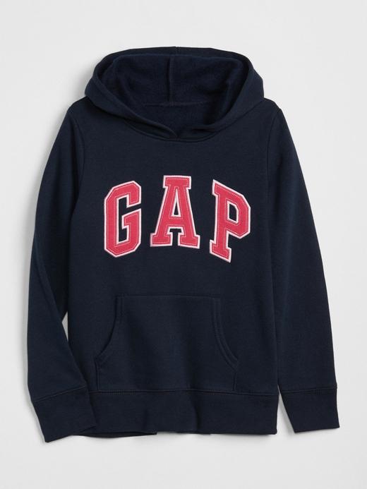 Kız Çocuk Lacivert Gap Logo Kapüşonlu Sweatshirt