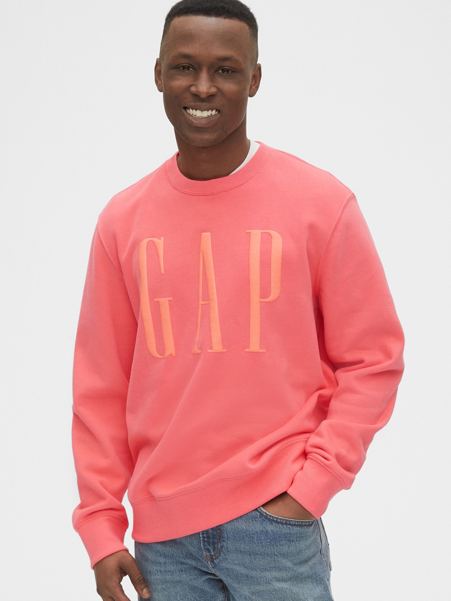 Gap Gap Logo Düz Yakalı Sweatshirt. 1