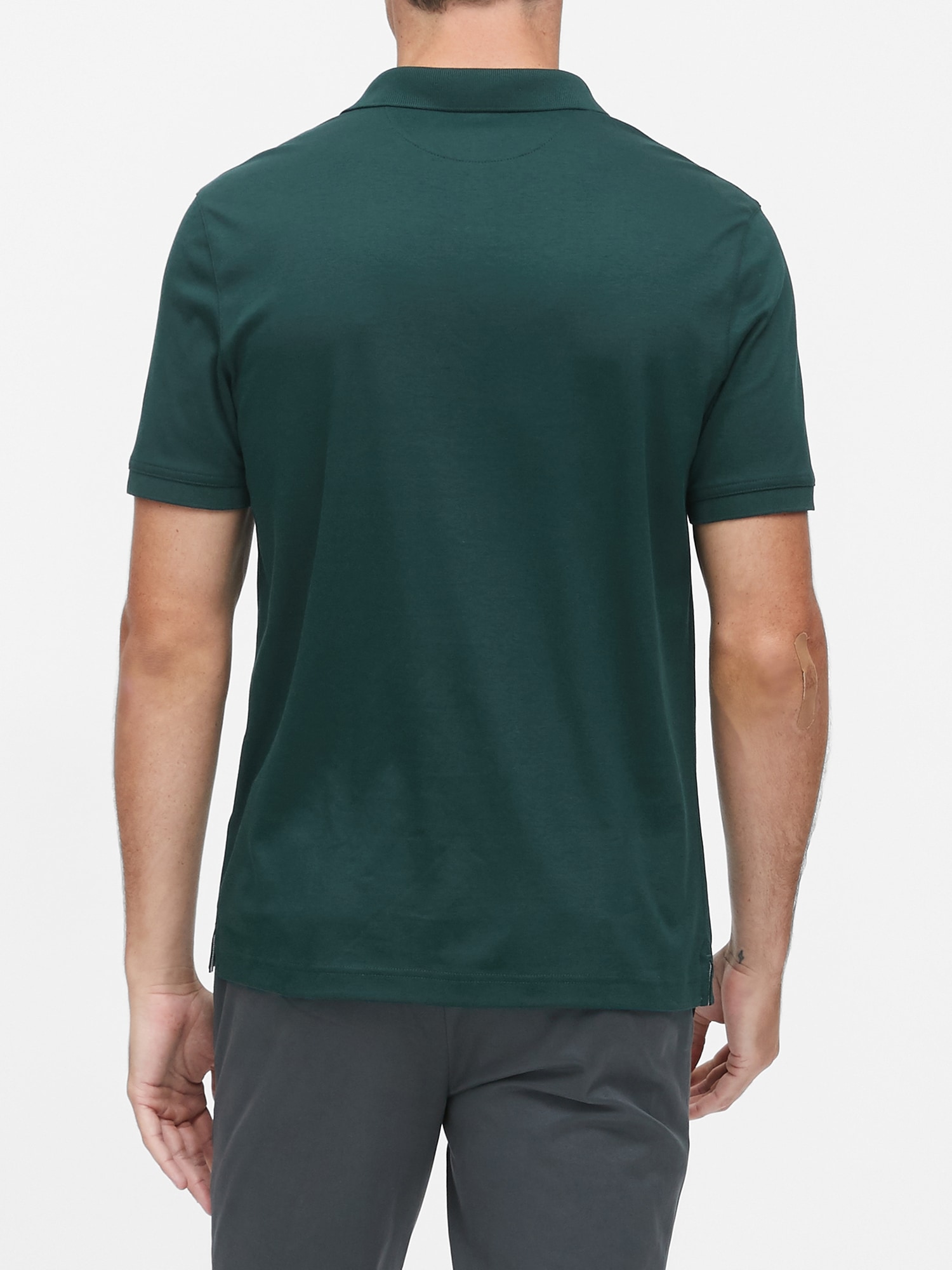 Gap Luxe Touch Polo Yaka T-Shirt. 5