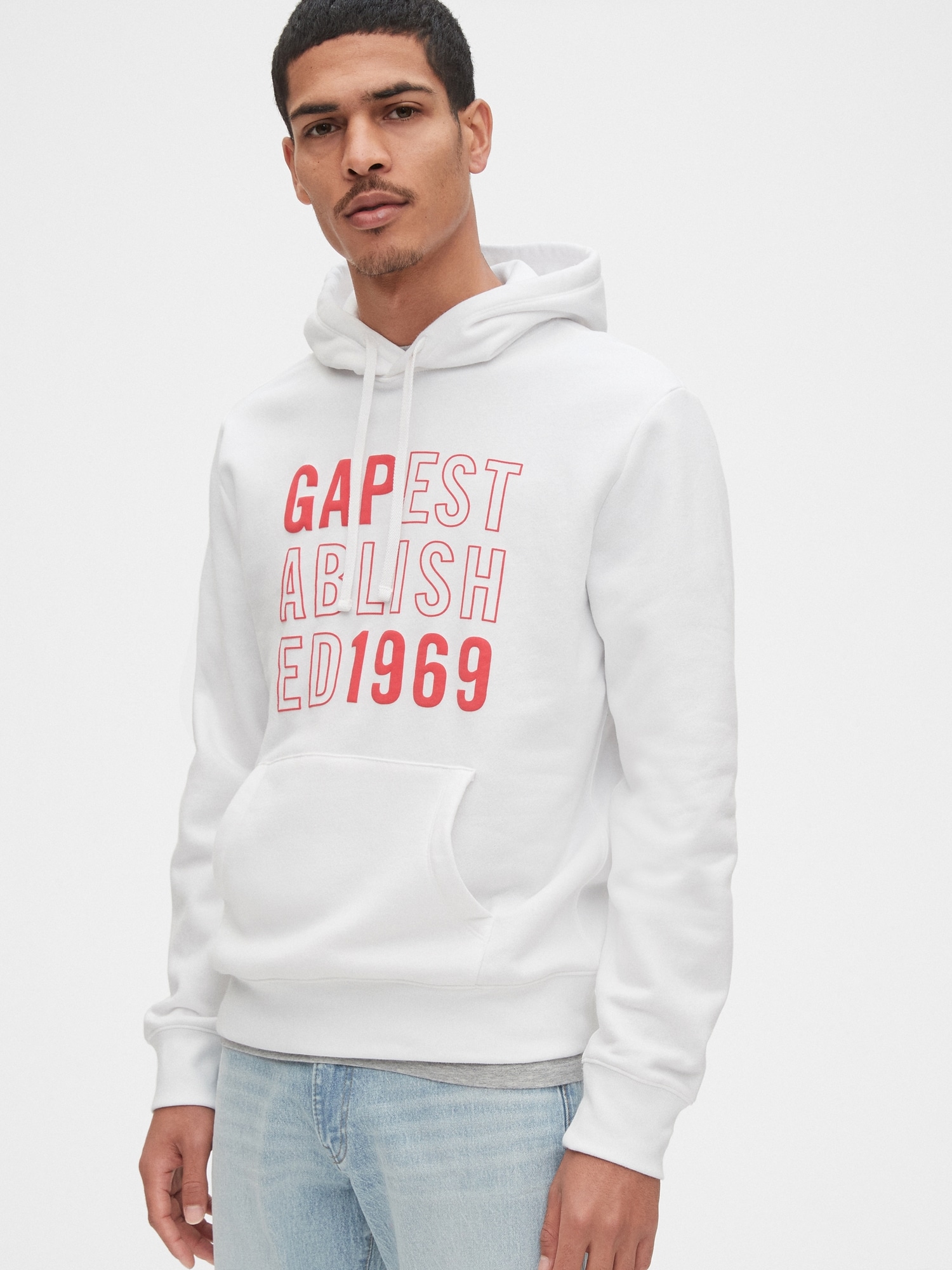 Gap Grafik Pullover Kapüşonlu Sweatshirt. 3