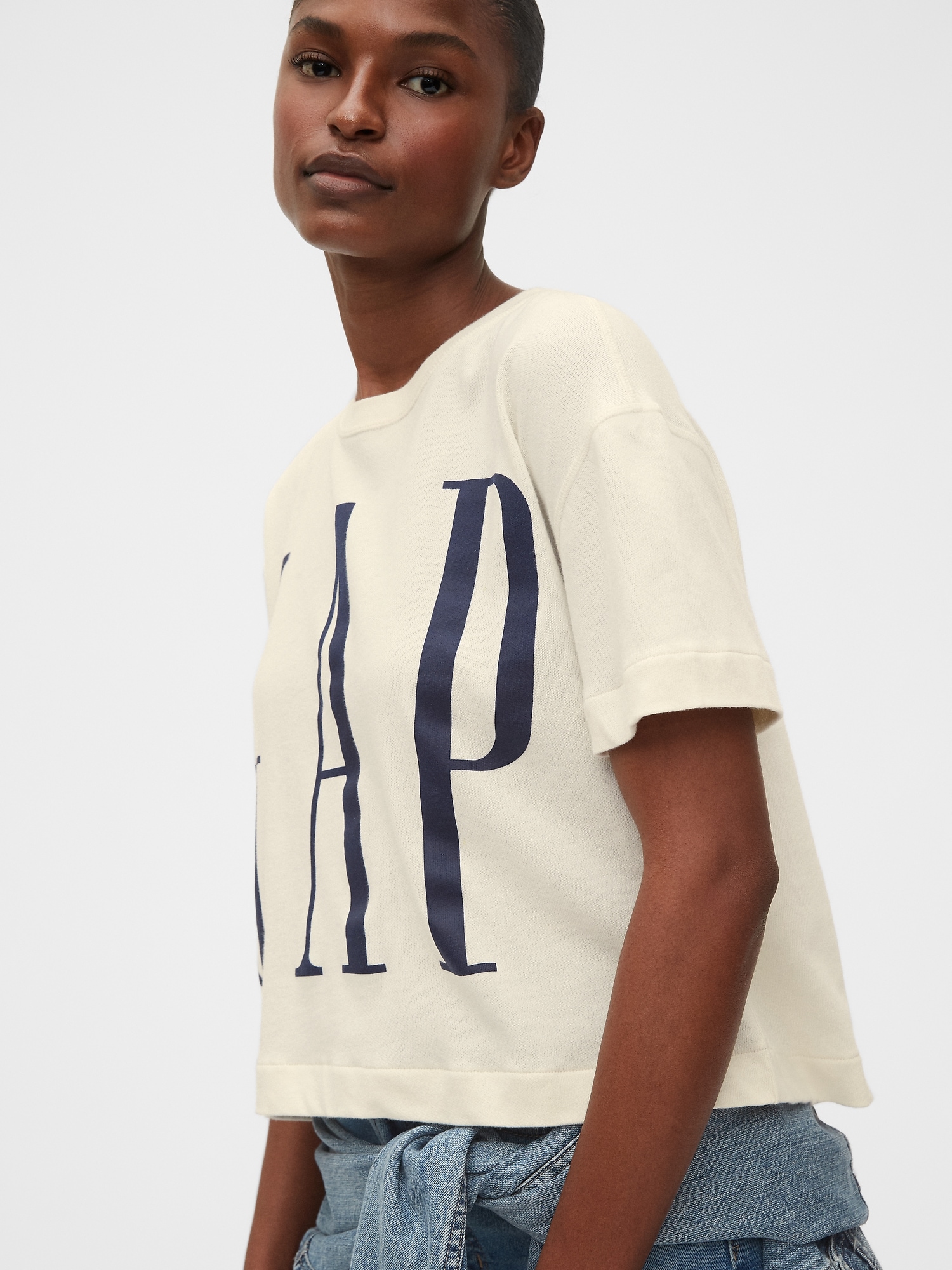 Gap Logo Kısa Kollu T-Shirt. 7
