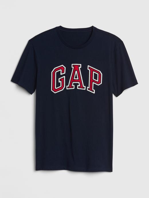 Erkek Kırmızı Gap Logo Kısa Kollu T-Shirt