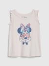 Kız Bebek Pembe Disney Minnie Mouse Fırfırlı Atlet