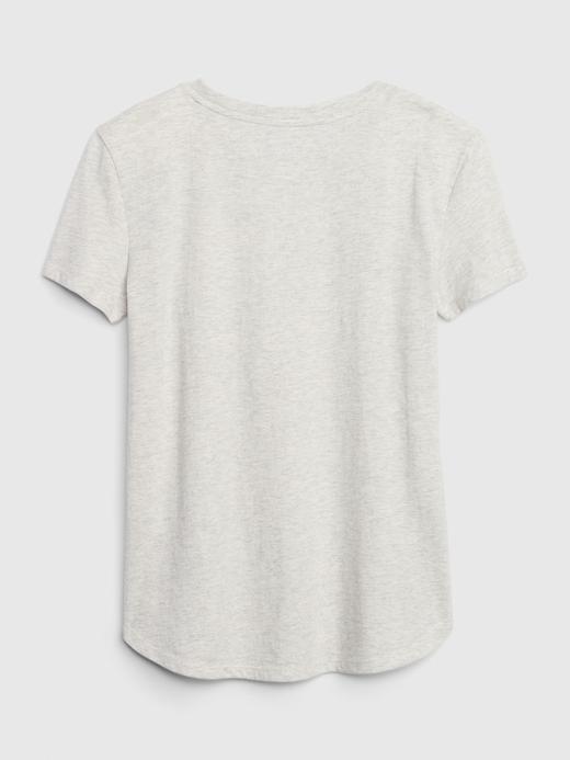 Kız Çocuk Beyaz Pullu Grafik Kısa Kollu T-Shirt