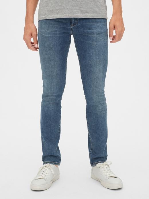 Erkek Mavi GapFlex Soft Wear Skinny Jean Pantolon