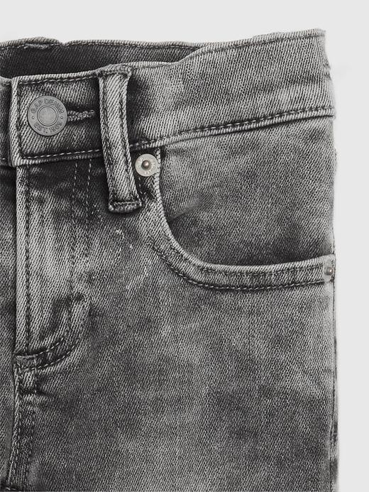 Erkek Bebek Gri Pull-On Skinny Jean Pantolon