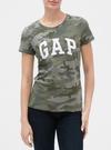 Kadın Yeşil Gap Logo Kısa Kollu T-Shirt