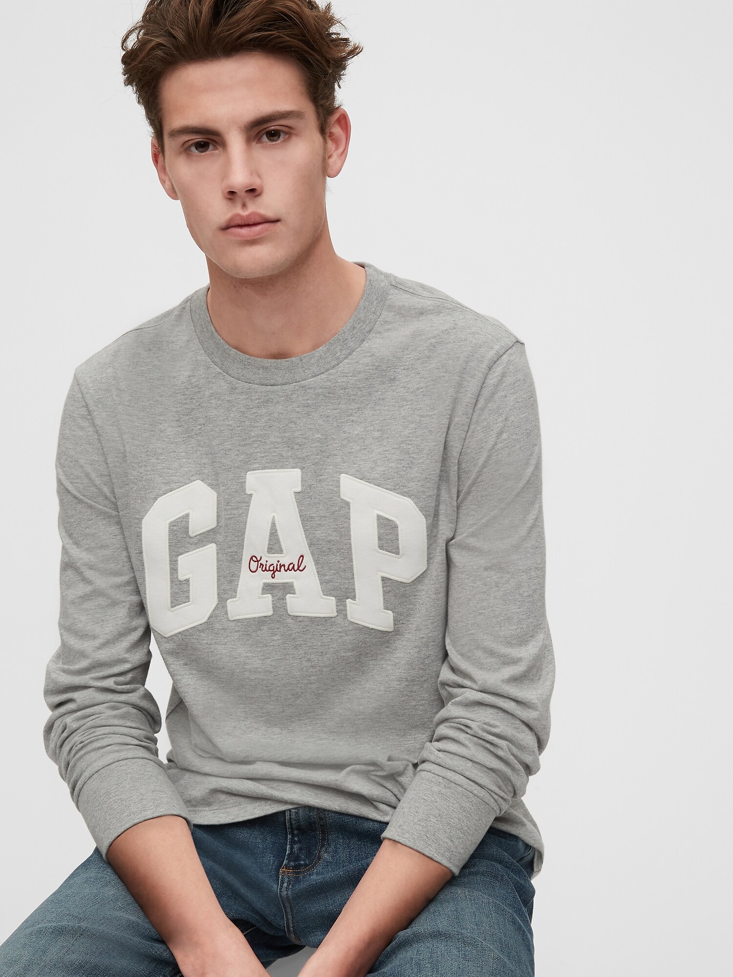 Gap Logo Uzun Kollu T-Shirt. 1
