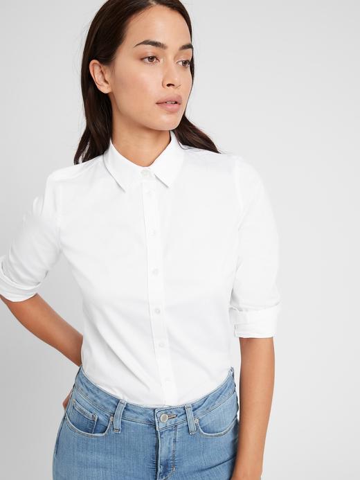 Kadın Beyaz Riley Tailored Fit Gömlek