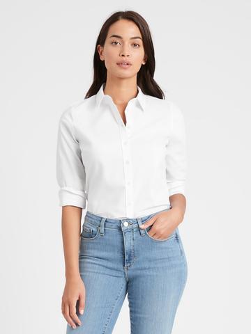Kadın Beyaz Riley Tailored Fit Gömlek