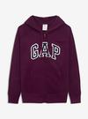 Kadın Bordo Gap Logo Kapüşonlu Sweatshirt