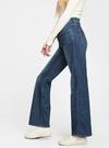 Kadın lacivert High Rise Vintage Flare Jean Pantolon