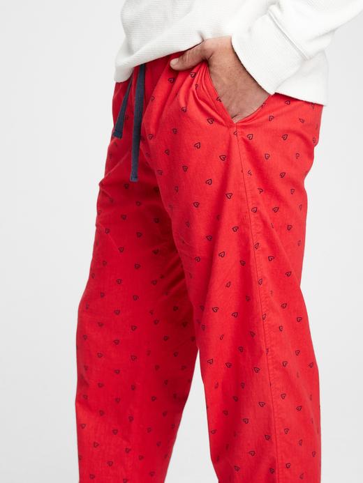 Erkek Kırmızı Desenli Pijama Altı