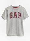 Erkek Çocuk Gri Gap Logo Kısa Kollu T-shirt