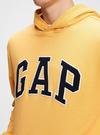 Erkek Beyaz Gap Logo Kapüşonlu Sweatshirt