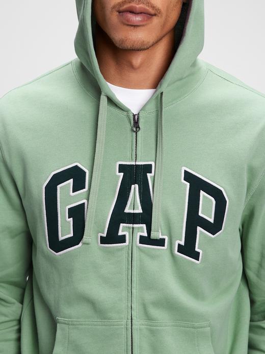 Erkek Mavi Gap Logo Kapüşonlu Sweatshirt