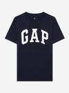 Erkek Çocuk Siyah Gap Logo Kısa Kollu T-Shirt