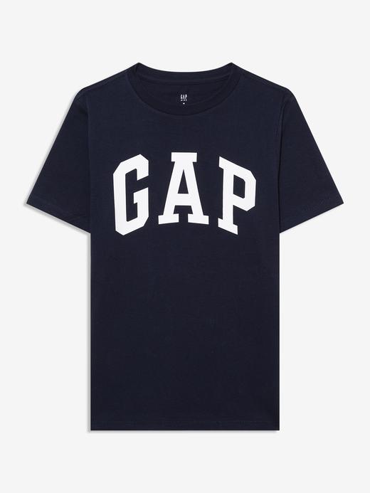 Erkek Çocuk Siyah Gap Logo Kısa Kollu T-Shirt