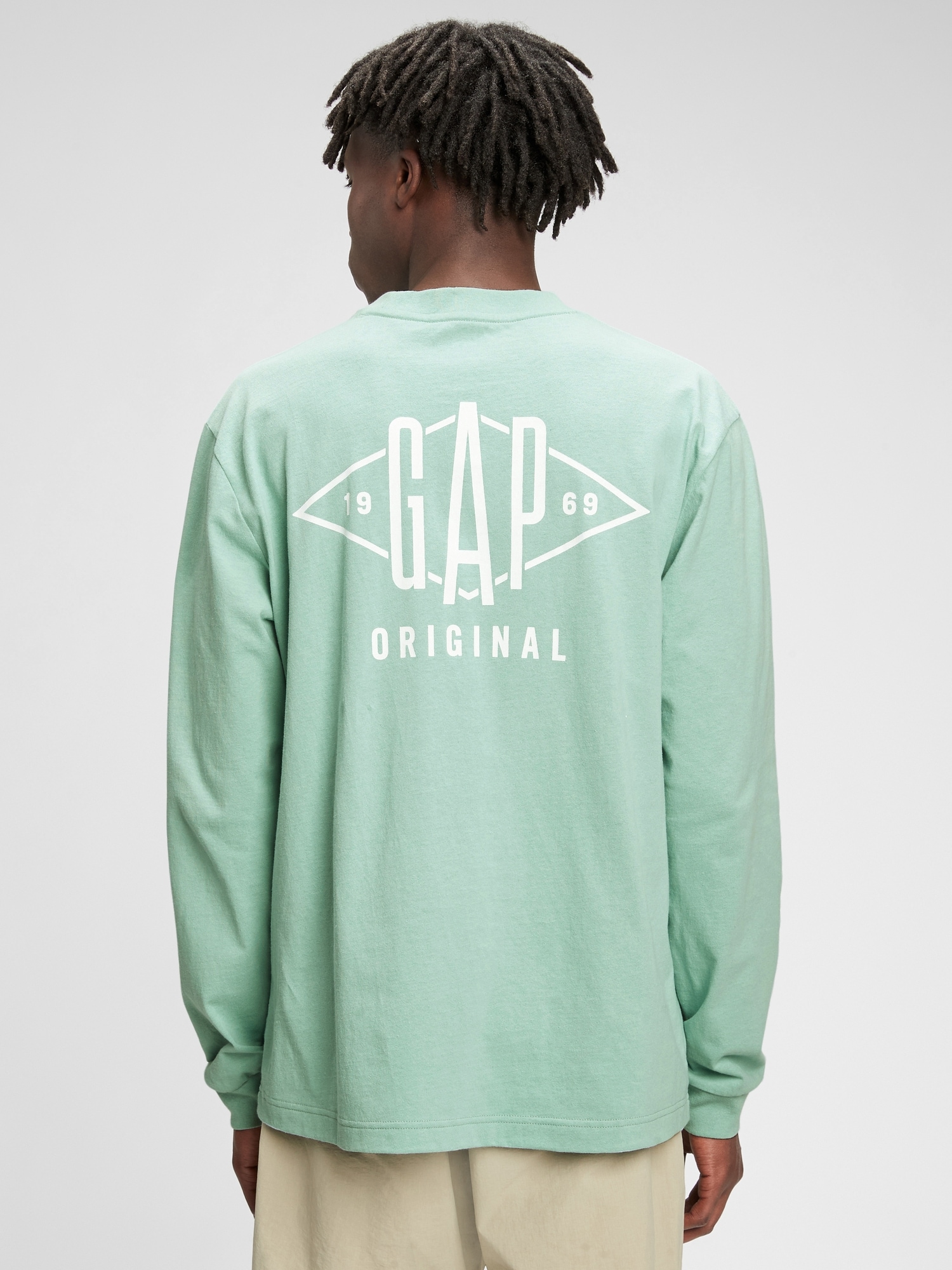 Gap Logo Uzun Kollu T-Shirt. 4