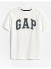 Erkek Çocuk Beyaz Gap Logo Kısa Kollu T-shirt