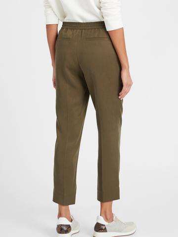Kadın Yeşil TENCEL™ Slim Pantolon