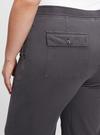 Kadın Kahverengi Fitilli Wide Leg Pull On Pantolon
