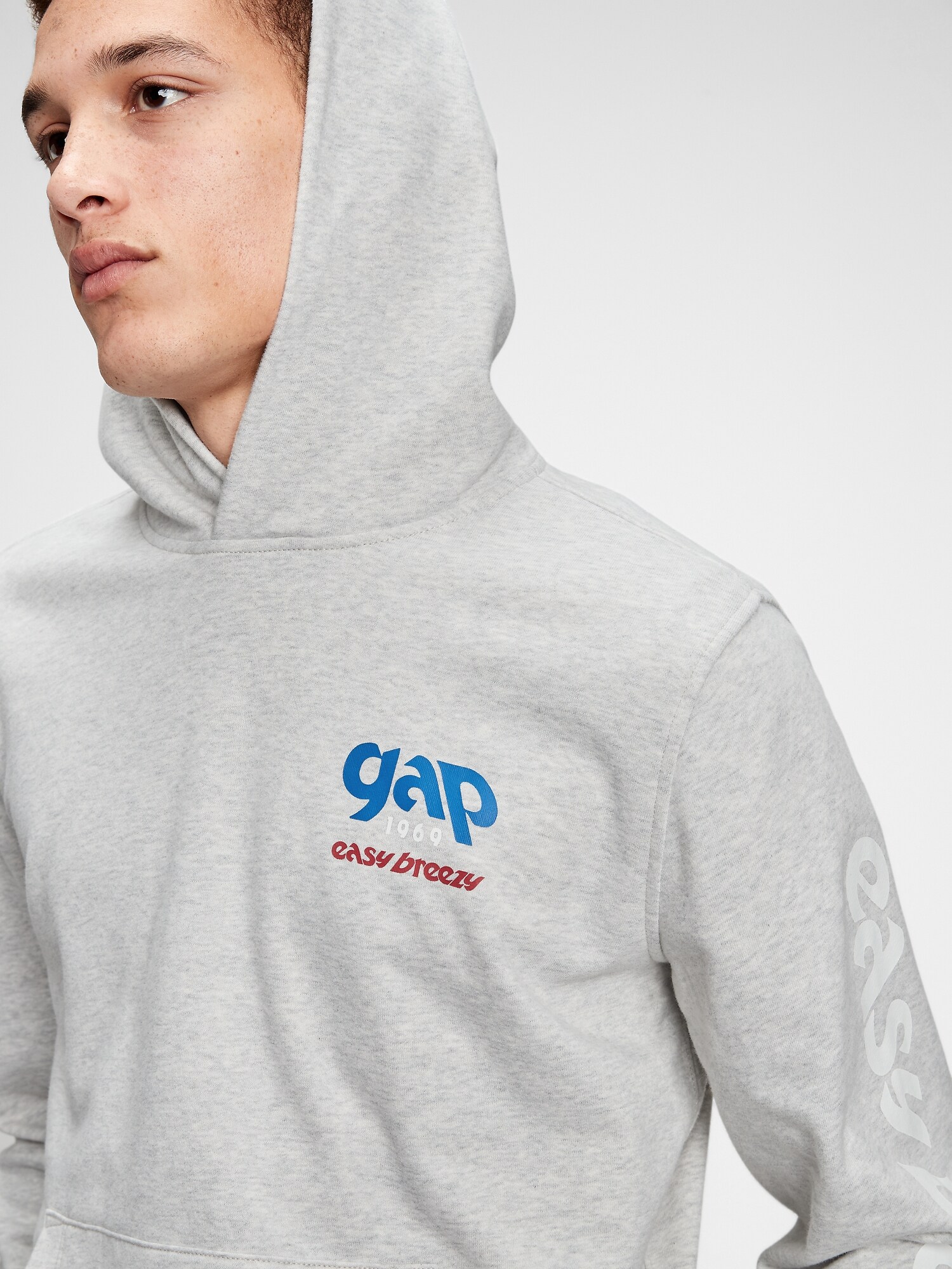 Gap Logo Kapüşonlu Sweatshirt. 6