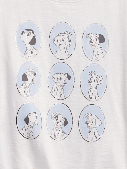 Kız Çocuk Beyaz Disney Dalmatian  Grafik Desenli T-Shirt