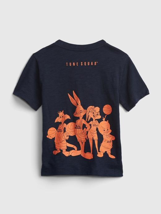 Erkek Bebek Lacivert Space Jam Grafik Desenli T-Shirt