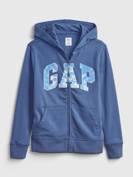 Erkek Çocuk Lacivert Kapüşonlu Gap Logo Sweatshirt