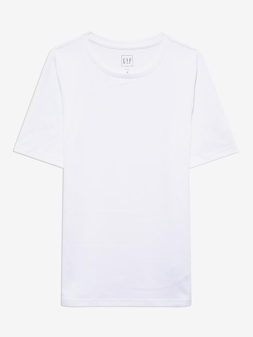 Kadın beyaz Modern Yuvarlak Yaka T-Shirt