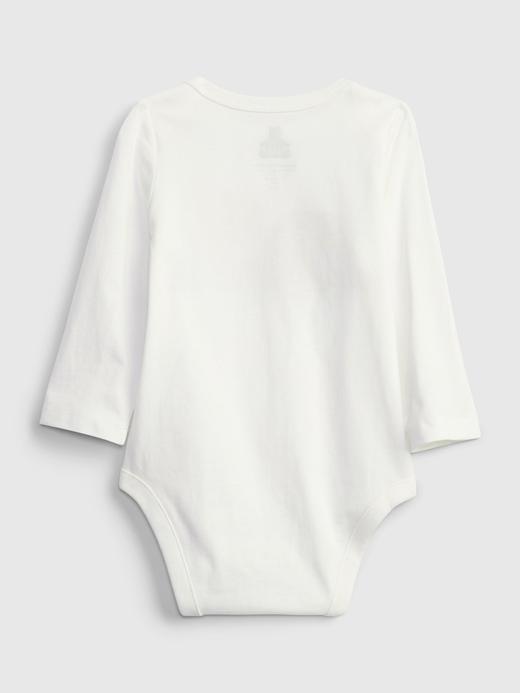 Erkek Bebek Beyaz %100 Organik Pamuk Grafik Desenli Bodysuit