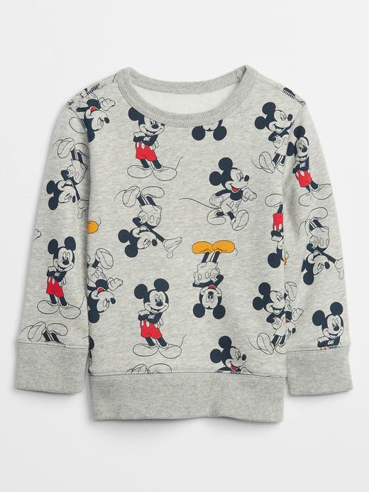 Erkek Bebek Gri Disney Mickey Mouse Sweatshirt