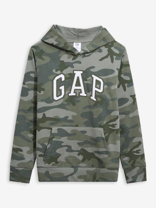 Kadın Yeşil Gap Logo Kapüşonlu Sweatshirt