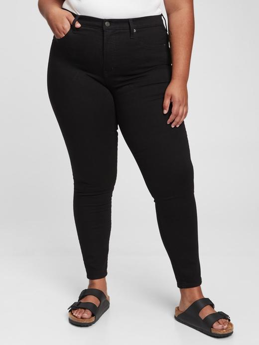 Kadın Siyah High Rise True Skinny Washwell™ Jean Pantolon