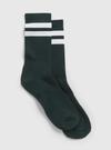 Erkek Yeşil Çizgi Desenli Çorap