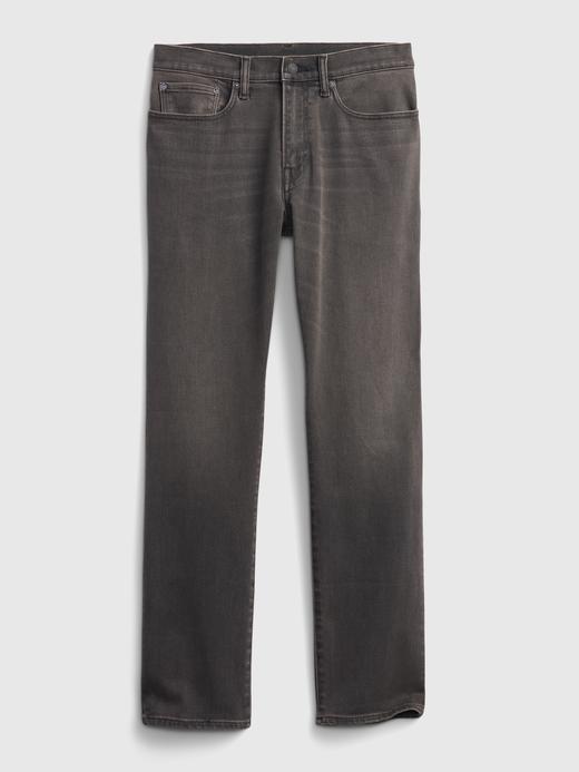 Erkek Gri Soft Flex Washwell™ Straight Jean Pantolon