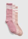 Kız Çocuk Çok Renkli 3'lü Organik Pamuk Çorap Seti