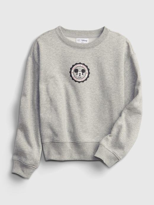 Kız Çocuk Gri Disney Mickey Mouse Sweatshirt