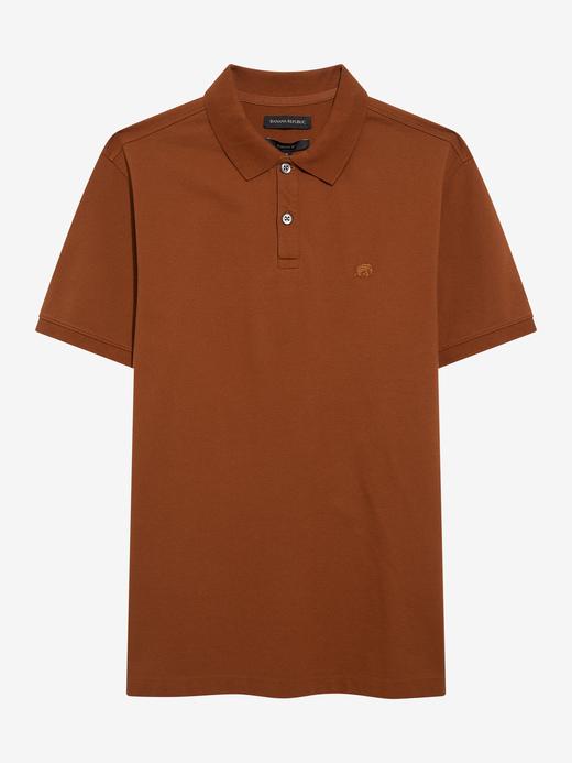 Erkek Kahverengi Pique Polo Yaka T-Shirt