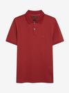 Erkek Kırmızı Pique Polo Yaka T-Shirt